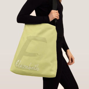 Bolso Cruzado Letra "E" monograma moderno personalizado inicial