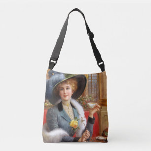 Bolso Cruzado Letras De Caída Y Té