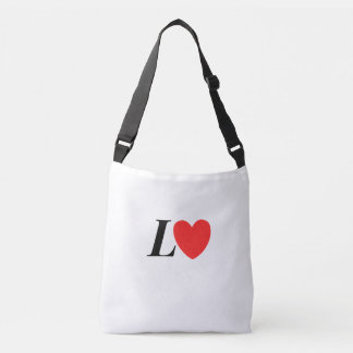 Bolso Cruzado Letter L Heart - Valentine Initial Love Design