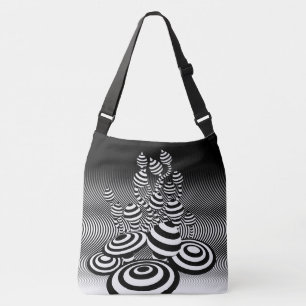 Bolso Cruzado Lge Cross Body bag Magic Mushrooms diseño óptico.