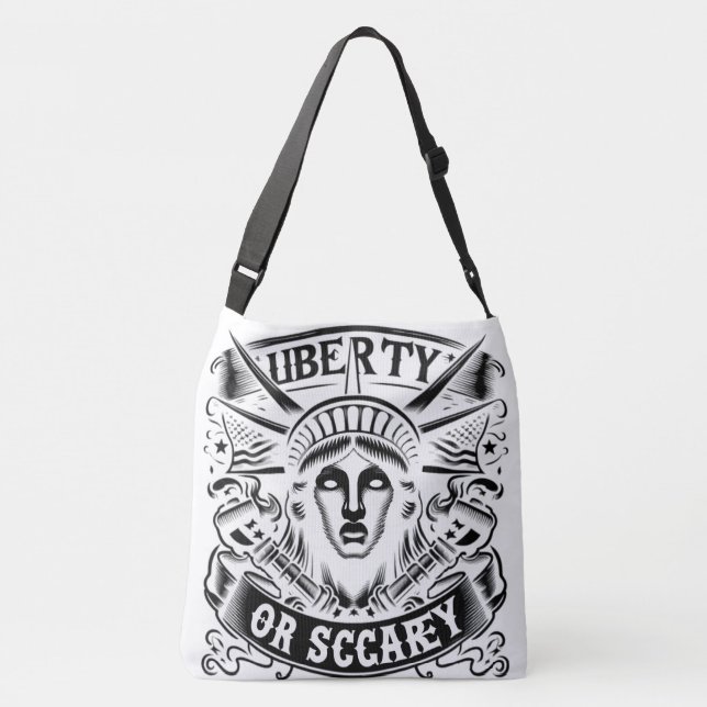 Bolso Cruzado Libertad clásica o miedo (Reverso)