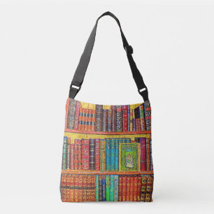 Bolso Cruzado Libros de biblioteca