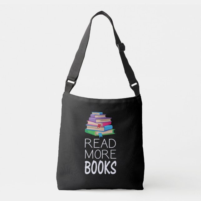 Bolso Cruzado Libros - Leer más libros (Anverso)