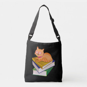 Bolso Cruzado Libros - Regalo de los libros y gatos