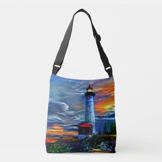 Bolso Cruzado Lighthouse Sunset (Anverso)