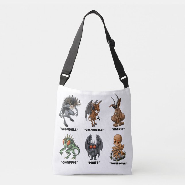Bolso Cruzado Lil Cryptids Tote Bag (Anverso)