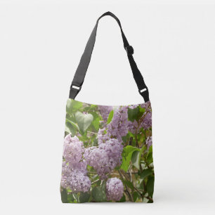 Bolso Cruzado Lilac Bush hermosas flores de primavera morada