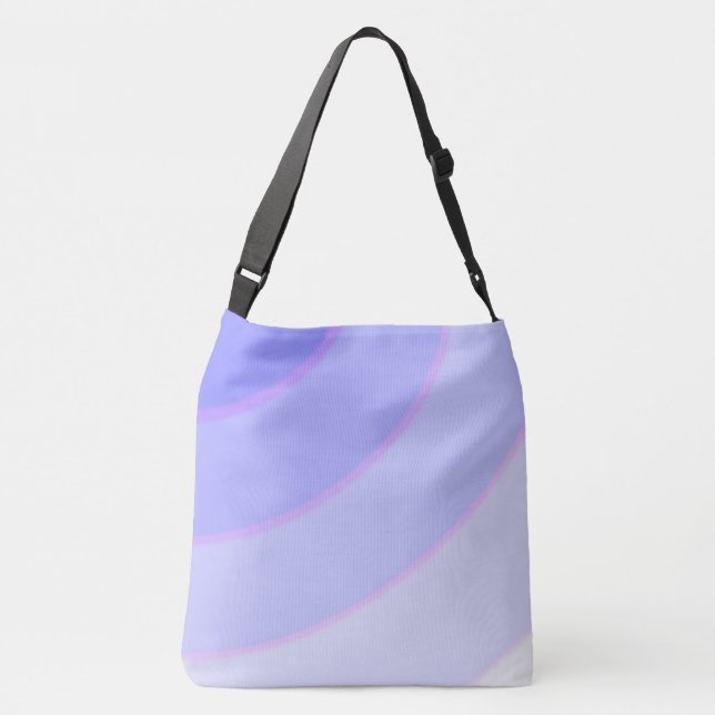 Bolso Cruzado Lilac Circular Swirls sombrío (Reverso)