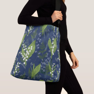 Bolso Cruzado Lily del fondo azul oscuro del valle