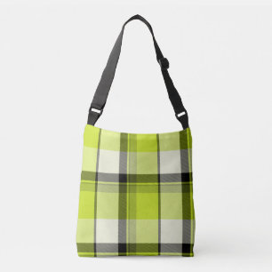 Bolso Cruzado Lime Green y Slate Plage Digital Art