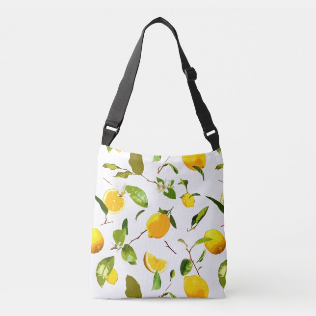 Bolso Cruzado Limón acuático y hojas 16 (Anverso)