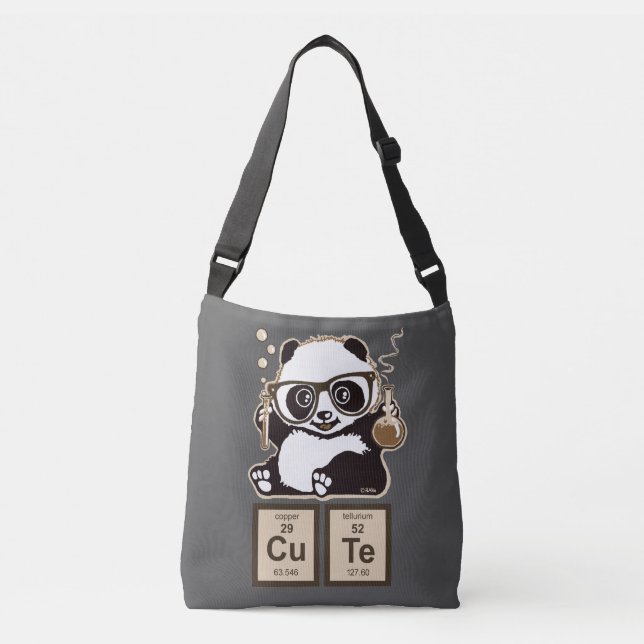 Bolso Cruzado Lindo descubierta panda de la química (Anverso)