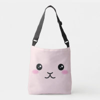 Lindo, kawaii, diseño rosado del conejito