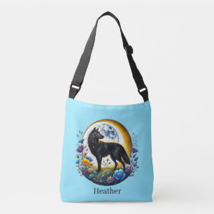Bolso Cruzado Lindo lobo de temporada invernal agregar nombre 
