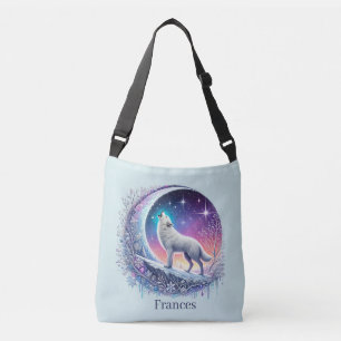 Bolso Cruzado Lindo lobo de temporada invernal agregar nombre