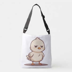 Bolso Cruzado Lindo Pájaro Bebé Gruñón Divertido Kawaii Dibujo A