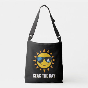 Bolso Cruzado Lindo Sol Sonriente Gafas de Sol Aprovecha el Día