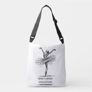 Bolso Cruzado Línea minimalista de arte Ballerina Dance Design