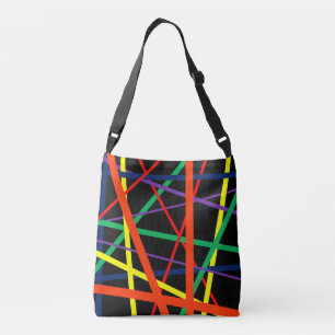 Bolso Cruzado Lineado multicolor