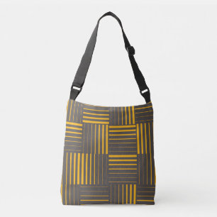 Bolso Cruzado Líneas amarillas, frescas, únicas, modernas y de m