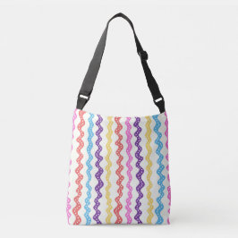 Bolso Cruzado Lineas multicolores