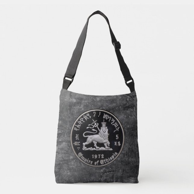Bolso Cruzado Lion of Judah - Jah Rastafari reggae Roots Bag - (Anverso)