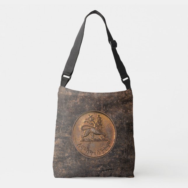 Bolso Cruzado Lion of Judah - Jah Rastafari reggae Roots Bag - (Anverso)