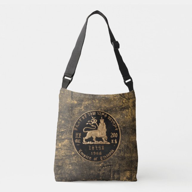 Bolso Cruzado Lion of Judah - Jah Rastafari reggae Roots Bag - (Anverso)