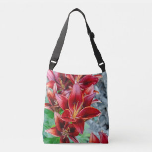 Bolso Cruzado Lirio Stargazer Rojo – Fotografía de la Naturaleza