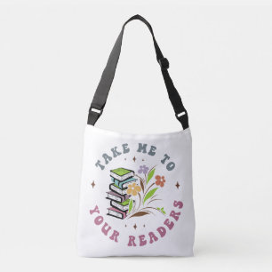 Bolso Cruzado Llévame a tus lectores - Libros de biblioteca