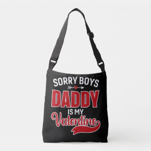 Bolso Cruzado Lo siento niños papá es mi San Valentín