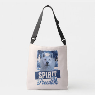 Bolso Cruzado Lobo Ártico Espíritu de Libertad Diseño de Vida Si