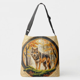 Bolso Cruzado Lobo Solitario de Moda