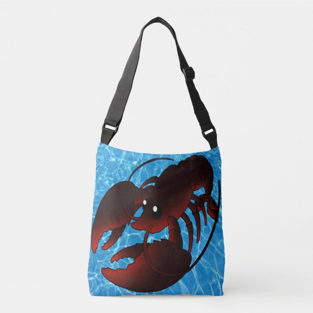 Bolso Cruzado Lobster rojo Personalizado lindo (Anverso)