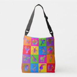 Bolso Cruzado Locura de la selva bloques de 9 pulgadas quilt eng