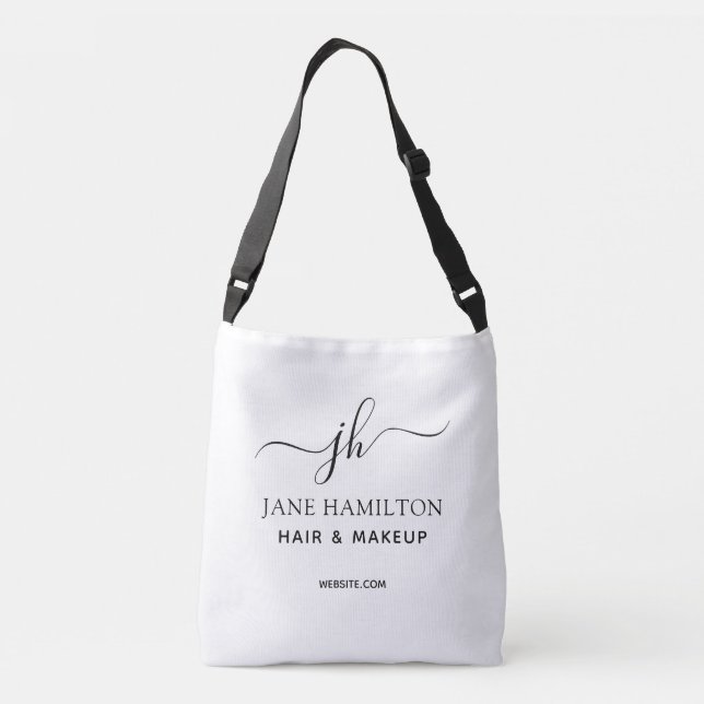 Bolso Cruzado Logotipo comercial y promoción de texto para perso (Reverso)
