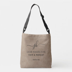 Bolso Cruzado Logotipo empresarial personalizado y texto con asp