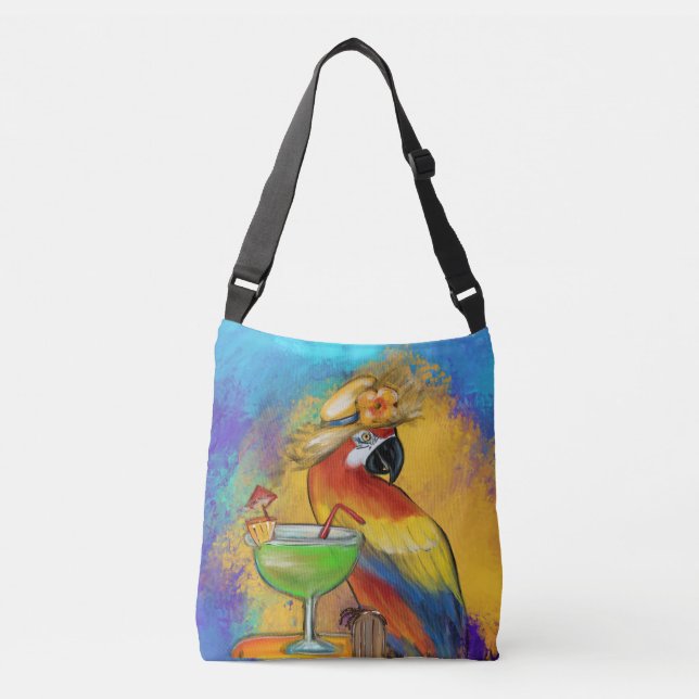 Bolso Cruzado Loritos de Fiesta (Anverso)