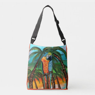 Bolso Cruzado Loros de Fiesta