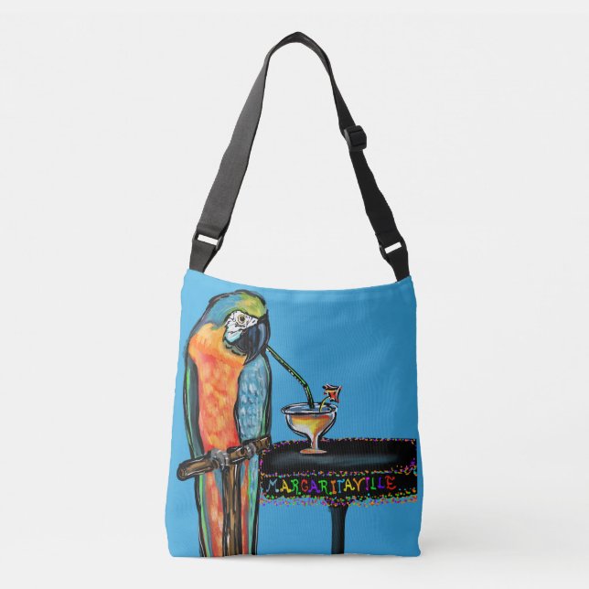 Bolso Cruzado Loros de Fiesta (Anverso)