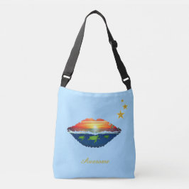 Bolso Cruzado Los labios, estrellas y caligrafía del amanecer oc