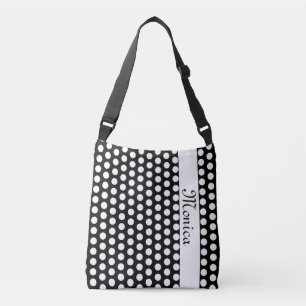 Bolso Cruzado Los puntos de Polka son blancos + tu trasero. e id