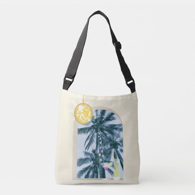 Bolso Cruzado Luces fiestas, cócteles y Discoteca debajo de las  (Anverso)