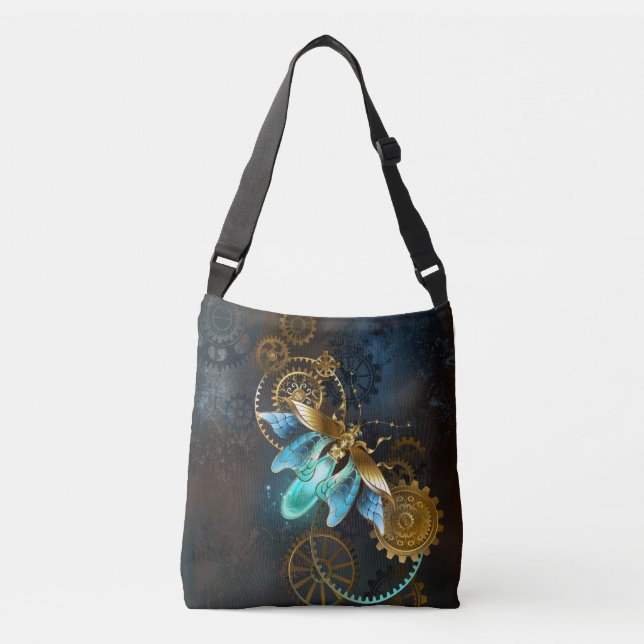 Bolso Cruzado Luciérnaga de Steampunk (Anverso)