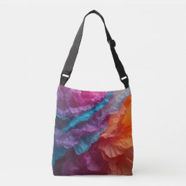 Bolso Cruzado Luminous Abstract Tissue Paper Layers