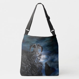 Bolso Cruzado Luna lobo - Lobo con Golem