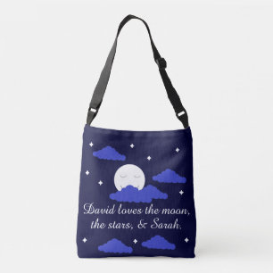 Bolso Cruzado Luna Romántica con Estrellas: