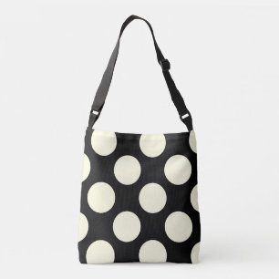 Bolso Cruzado Lunares grandes blancos y negros