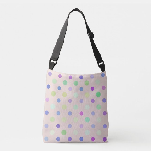 Bolso Cruzado lunares multicolores (Anverso)