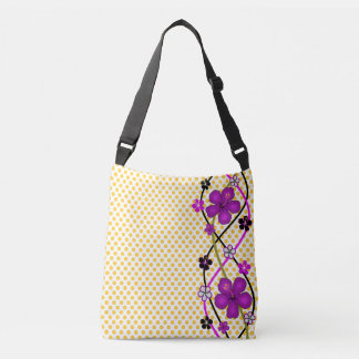 Bolso Cruzado Lunares y Orquídeas